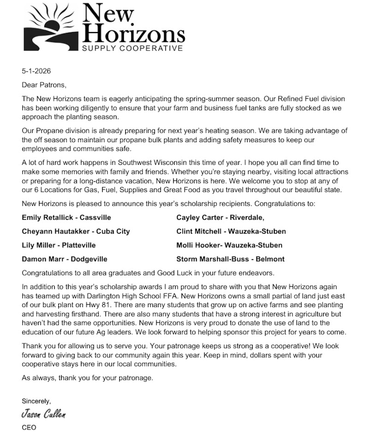 May 2026 Newsletter